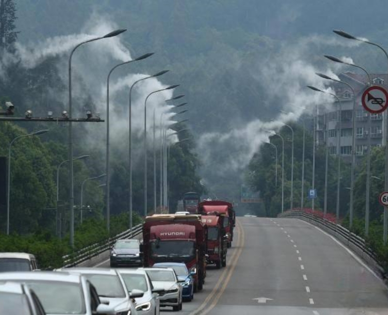 道路噴霧降塵裝置